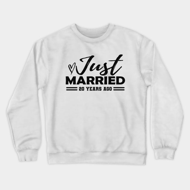 20th Wedding Anniversary - 20 years anniversary Crewneck Sweatshirt by KC Happy Shop